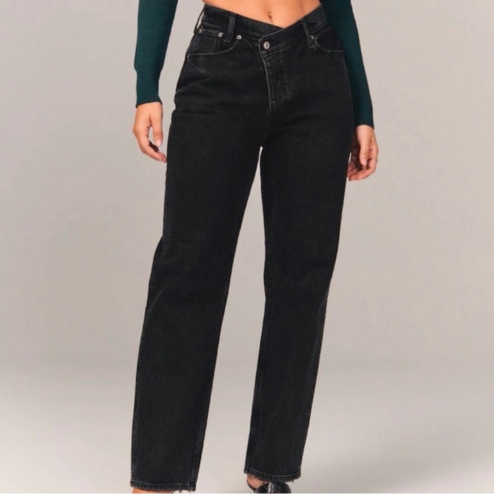 Abercrombie & Fitch Dad High Rise Curve Love 30